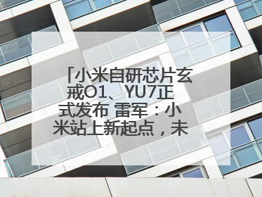小米自研芯片玄戒O1、YU7正式发布 雷军：小米站上新起点，未来五年研发翻倍再投2000亿元