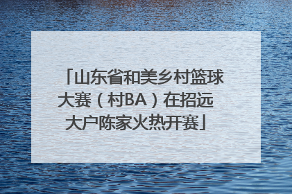 山东省和美乡村篮球大赛（村BA）在招远大户陈家火热开赛