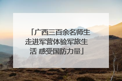 广西三百余名师生走进军营体验军旅生活 感受国防力量