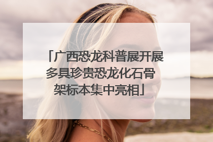 广西恐龙科普展开展 多具珍贵恐龙化石骨架标本集中亮相