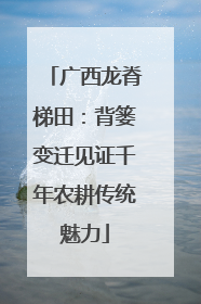 广西龙脊梯田：背篓变迁见证千年农耕传统魅力
