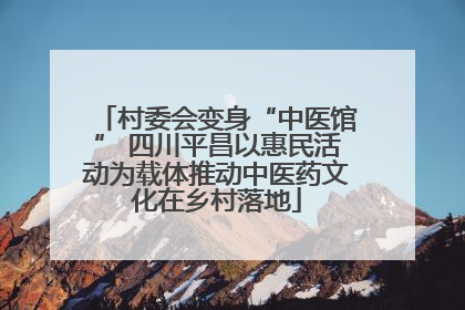 村委会变身“中医馆” 四川平昌以惠民活动为载体推动中医药文化在乡村落地
