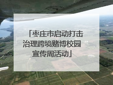 枣庄市启动打击治理跨境赌博校园宣传周活动