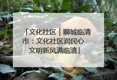 文化社区｜聊城临清市：文化社区润民心 文明新风满临清