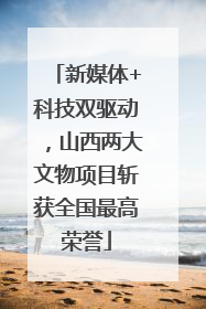 新媒体+科技双驱动，山西两大文物项目斩获全国最高荣誉