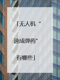 无人机“速成弹药”有哪些