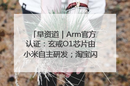 早资道｜Arm官方认证：玄戒O1芯片由小米自主研发；淘宝闪购联合饿了么日订单超4000万