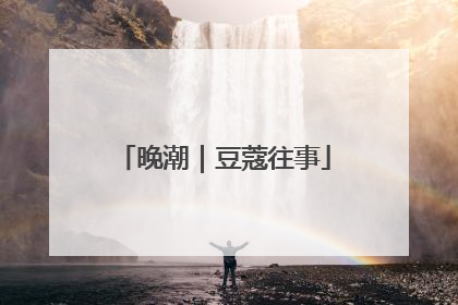 晚潮｜豆蔻往事