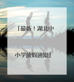 最新！湖北中小学放假通知
