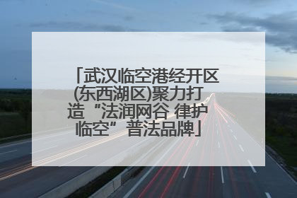 武汉临空港经开区(东西湖区)聚力打造“法润网谷 律护临空”普法品牌