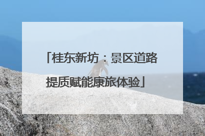 桂东新坊：景区道路提质赋能康旅体验