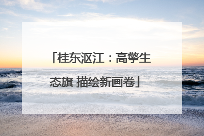 桂东沤江：高擎生态旗 描绘新画卷