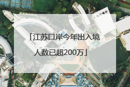 江苏口岸今年出入境人数已超200万