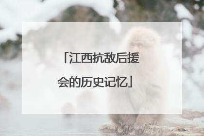 江西抗敌后援会的历史记忆