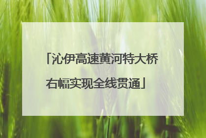 沁伊高速黄河特大桥右幅实现全线贯通