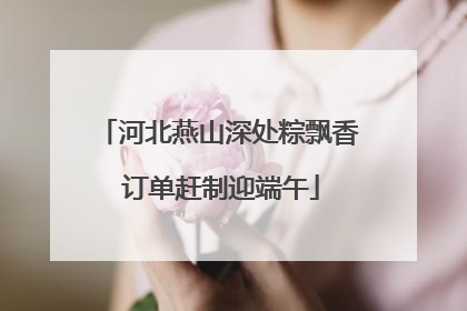 河北燕山深处粽飘香 订单赶制迎端午