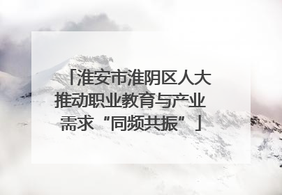 淮安市淮阴区人大推动职业教育与产业需求“同频共振”
