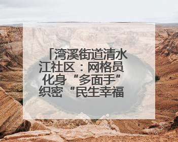 湾溪街道清水江社区：网格员化身“多面手”织密“民生幸福网”