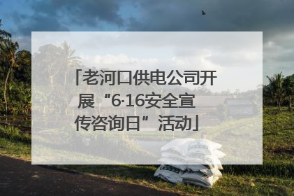 老河口供电公司开展“6·16安全宣传咨询日”活动