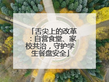 舌尖上的改革：自营食堂、家校共治，守护学生餐盘安全