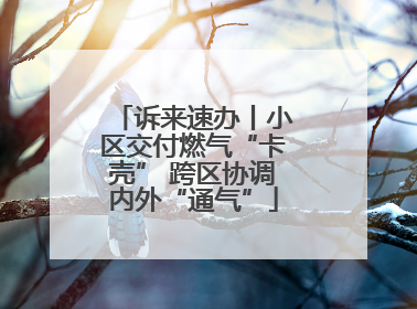 诉来速办丨小区交付燃气“卡壳” 跨区协调内外“通气”