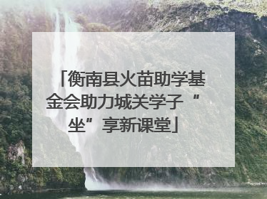衡南县火苗助学基金会助力城关学子“坐”享新课堂
