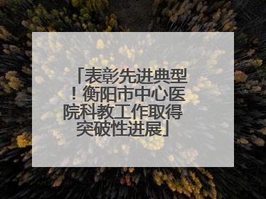 表彰先进典型！衡阳市中心医院科教工作取得突破性进展