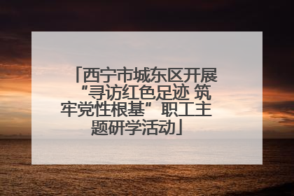 西宁市城东区开展“寻访红色足迹 筑牢党性根基”职工主题研学活动