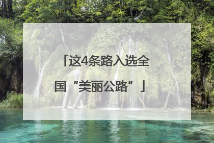 这4条路入选全国“美丽公路”