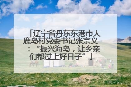 辽宁省丹东东港市大鹿岛村党委书记张宗义：“振兴海岛，让乡亲们都过上好日子”