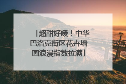 超甜好暖！中华巴洛克街区花卉墙画浪漫指数拉满