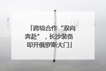 跨境合作“双向奔赴”，长沙装备叩开俄罗斯大门