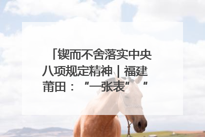 锲而不舍落实中央八项规定精神｜福建莆田：“一张表”“一张图”为基层减轻“数字负担”