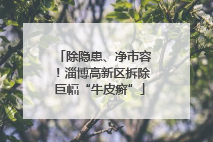 除隐患、净市容！淄博高新区拆除巨幅“牛皮癣”