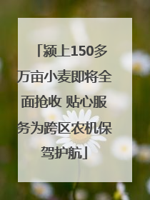 颍上150多万亩小麦即将全面抢收 贴心服务为跨区农机保驾护航