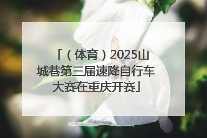 （体育）2025山城巷第三届速降自行车大赛在重庆开赛
