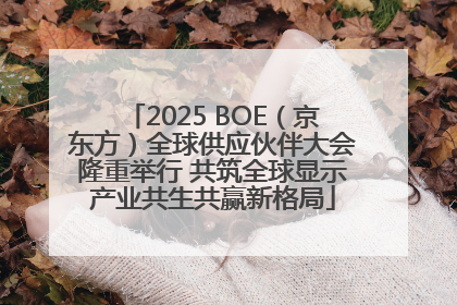 2025 BOE（京东方）全球供应伙伴大会隆重举行 共筑全球显示产业共生共赢新格局