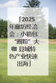 2025年廊坊经洽会：小箱包“圈粉”大咖 县域特色产业快速出海