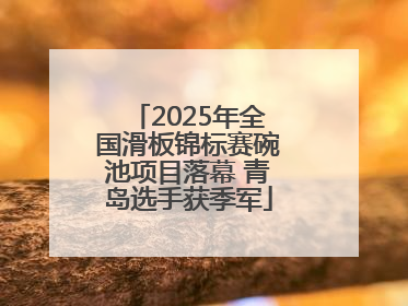 2025年全国滑板锦标赛碗池项目落幕 青岛选手获季军
