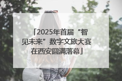 2025年首届“智见未来”数字文旅大赛在西安圆满落幕