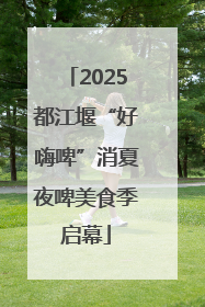 2025都江堰“好嗨啤”消夏夜啤美食季启幕