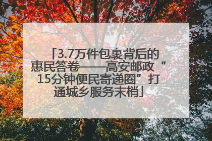 3.7万件包裹背后的惠民答卷——高安邮政“15分钟便民寄递圈”打通城乡服务末梢